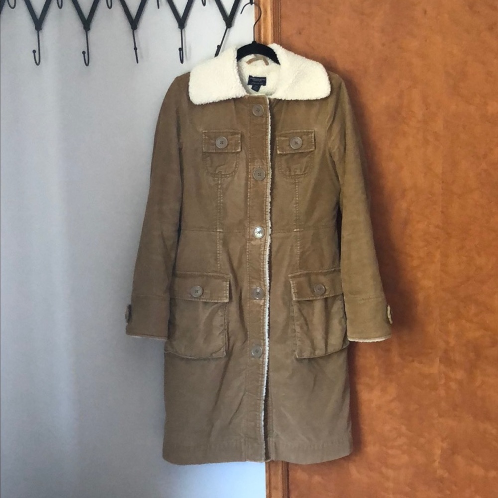 Long shearling coat
